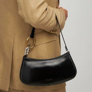 STAUD Ollie Black Hobo Shoulder Bag